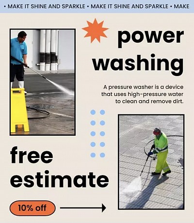 High power pressure washing